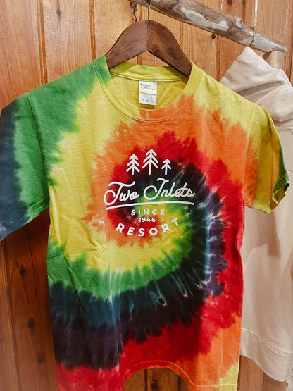 Youth Tie-Dye T-Shirt | Neon & Rainbow